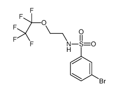 3-Bromo-N-[2-(pentafluoroethoxy)ethyl]benzenesulfonamide Structure