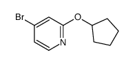 4-bromo-2-(cyclopentyloxy)pyridine Structure