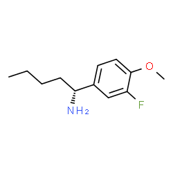 (1R)-1-(3-FLUORO-4-METHOXYPHENYL)PENTYLAMINE Structure
