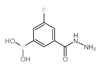 (3-Fluoro-5-(hydrazinecarbonyl)phenyl)boronic acid structure