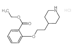 Ethyl 2-[2-(4-piperidinyl)ethoxy]benzoate hydrochloride结构式