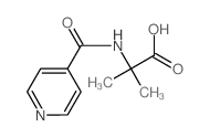 N-Isonicotinoyl-2-methylalanine Structure