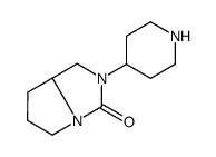 (7aS)-2-piperidin-4-yl-5,6,7,7a-tetrahydro-1H-pyrrolo[1,2-c]imidazol-3-one结构式