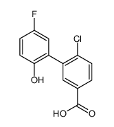 4-chloro-3-(5-fluoro-2-hydroxyphenyl)benzoic acid结构式