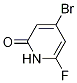 4-溴-6-氟-2(1H)-吡啶酮结构式