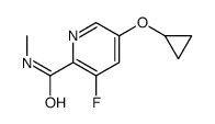 5-cyclopropyloxy-3-fluoro-N-methylpyridine-2-carboxamide结构式