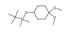 tert-butyl((4,4-dimethoxycyclohexyl)oxy)dimethylsilane Structure