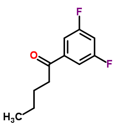1-(3,5-Difluorophenyl)-1-pentanone Structure