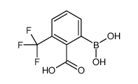 2-硼-6-三氟甲基苯甲酸结构式