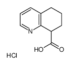 5,6,7,8-Tetrahydro-8-quinolinecarboxylic acid hydrochloride (1:1) Structure