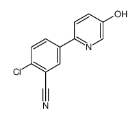 2-chloro-5-(5-hydroxypyridin-2-yl)benzonitrile结构式