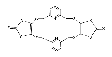 3,5,9,11-tetrathia-1,7(2,6)-dipyridina-4,10(4,5)-didithiolacyclododecaphane-42,102-dithione结构式