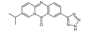 8-propan-2-yl-2-(2H-tetrazol-5-yl)pyrido[2,1-b]quinazolin-11-one结构式