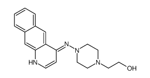 2-[4-(benzo[g]quinolin-4-ylamino)piperazin-1-yl]ethanol结构式