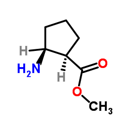 (cis)-2-Aminocyclopentanecarboxylic acid methyl ester structure