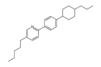 5-Pentyl-2-[4-(4-propyl-cyclohexyl)-phenyl]-pyridine Structure