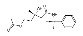 (3S)-5-O-acetyl-1-[(S)-phenyleethyl]-mevalonamide Structure