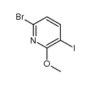 6-bromo-3-iodo-2-methoxypyridine Structure