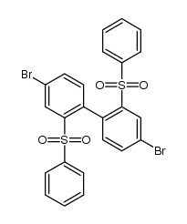 2,2'-bis-benzenesulfonyl-4,4'-dibromobiphenyl结构式