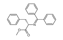 methyl (S)-2-(diphenylmethylideneamino)-3-phenylpropanoate结构式
