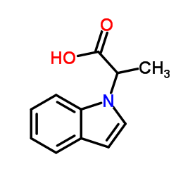 2-(1H-Indol-1-yl)propanoic acid结构式