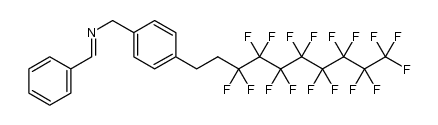 benzylidene-[4-(3,3,4,4,5,5,6,6,7,7,8,8,9,9,10,10,10-heptadecafluorodecyl)benzyl]amine Structure