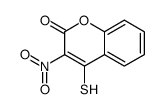 3-nitro-4-sulfanylchromen-2-one结构式
