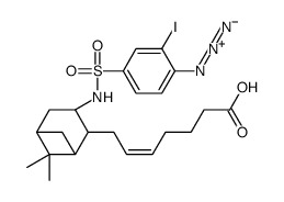 7-(6,6-dimethyl-3-(4-azido-3-iodobenzenesulfonylamino)bicyclo(3.1.1)hept-2-yl)-5-heptenoic acid结构式