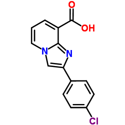 2-(4-Chloro-phenyl)-imidazo[1,2-a]pyridine-8-carboxylic acid Structure
