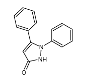 1,2-Dihydro-1,5-diphenyl-3H-pyrazol-3-one structure