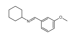 N-(3-methoxybenzylidene)cyclohexanamine结构式