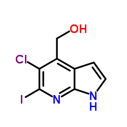 (5-Chloro-6-iodo-1H-pyrrolo[2,3-b]pyridin-4-yl)methanol图片