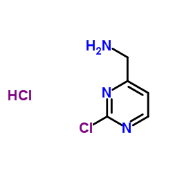 1-(2-Chloro-4-pyrimidinyl)methanamine hydrochloride (1:1)结构式