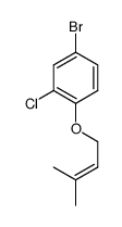 4-bromo-2-chloro-1-[(3-methylbut-2-en-1-yl)oxy]benzene Structure
