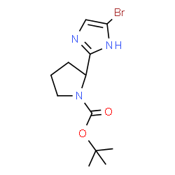 tert-Butyl 2-(5-bromo-1H-imidazol-2-yl)pyrrolidine-1-carboxylate picture