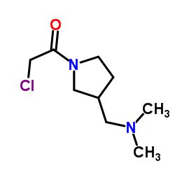 2-Chloro-1-{3-[(dimethylamino)methyl]-1-pyrrolidinyl}ethanone结构式