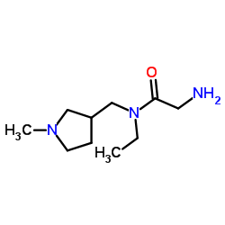N-Ethyl-N-[(1-methyl-3-pyrrolidinyl)methyl]glycinamide Structure