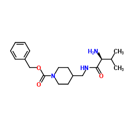 Benzyl 4-[(L-valylamino)methyl]-1-piperidinecarboxylate Structure