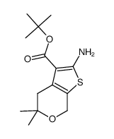 tert-butyl 2-amino-5,5-dimethyl-5,7-dihydro-4H-thieno[2,3-c]pyran-3-carboxylate结构式