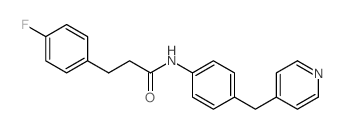 3-(4-FLUOROPHENYL)-N-(4-(PYRIDIN-4-YLMETHYL)PHENYL)PROPANAMIDE Structure