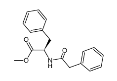 (R)-methyl 3-phenyl-2-(2-phenylacetamido)propanoate Structure