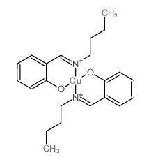 Copper(II) N-n-butylsalicylaldimine chelate structure