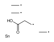 3-(triethylstannyl)propanoic acid Structure