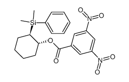 3,5-Dinitro-benzoic acid (1R,2R)-2-(dimethyl-phenyl-silanyl)-cyclohexyl ester结构式