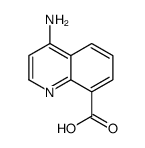 4-aminoquinoline-8-carboxylic acid结构式