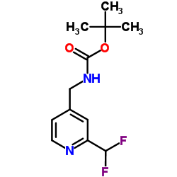 tert-Butyl (2-(difluoromethyl)pyridin-4-yl)Methylcarbamate Structure
