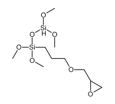 dimethoxysilyloxy-dimethoxy-[3-(oxiran-2-ylmethoxy)propyl]silane结构式