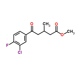 Methyl 5-(3-chloro-4-fluorophenyl)-3-methyl-5-oxopentanoate picture