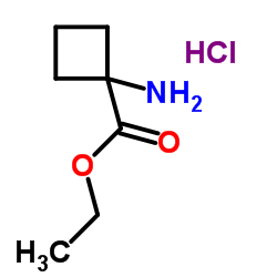 1-Amino-cyclobutanecarboxylic acid ethyl ester hydrochloride Structure