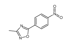 3-methyl-5-(4'-nitrophenyl)-1,2,4-oxadiazole结构式